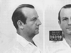 Arrested: Jack Ruby, born Jacob Rubenstein, murdered Lee Harvey Oswald and was believed to have ties to various underground and Communist groups.