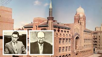 Mushrooming Scandal: More students have come forward claiming George Finkelstein (left inset) and Macy Gordon (right inset) had inappropriate sexual contact with them at Yeshiva University High School for Boys and elsewhere.