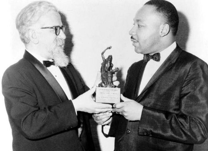 Rabbi Abraham Joshua Heschel with Dr. Martin Luther King Jr.