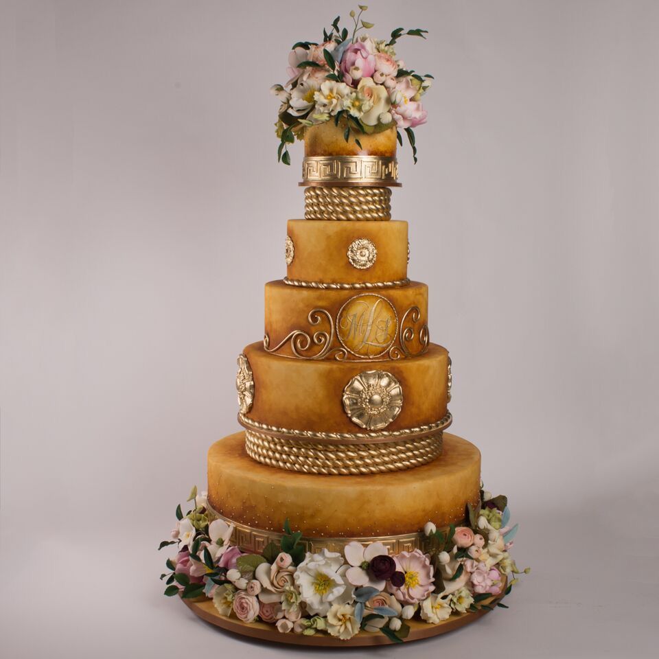 Beautiful Wedding Cakes The Forward To Shy Away From Wine Red Or Other Strong Colors But Still Make A Statement There Are Soft Pastel Such As Taupe Like This Sophisticated Cake