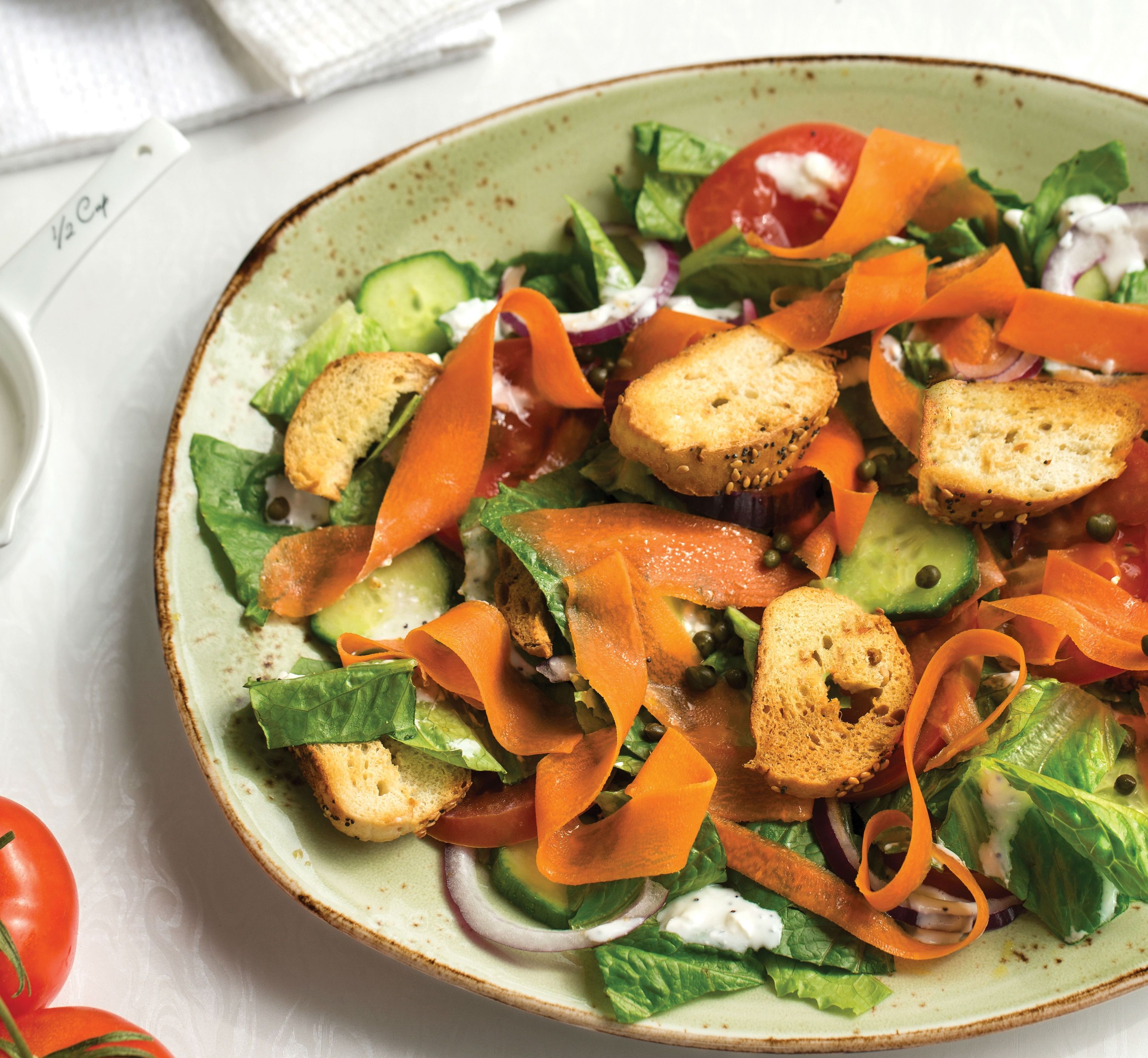 Vegan Everything Bagel Salad For The Start Of Summer The Forward